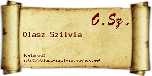 Olasz Szilvia névjegykártya